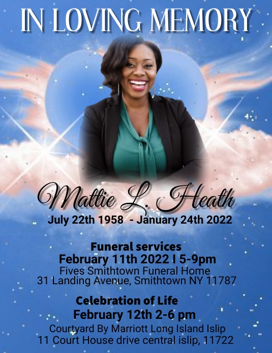 Funeral Announcement flyer,simple modern Template PosterMyWall